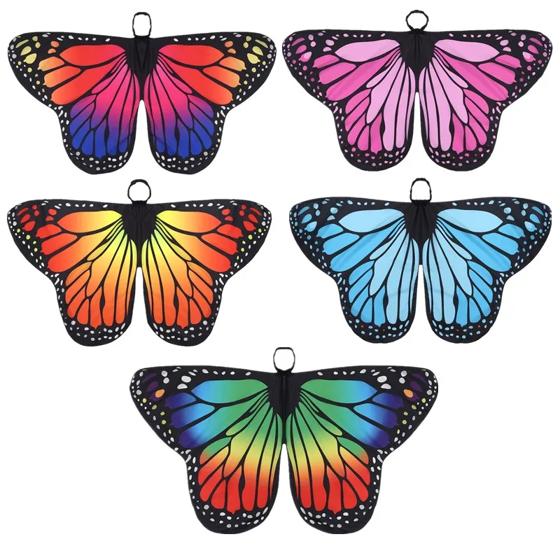 Детская накидка с крыльями бабочки для девочек детские вечерние костюмы на