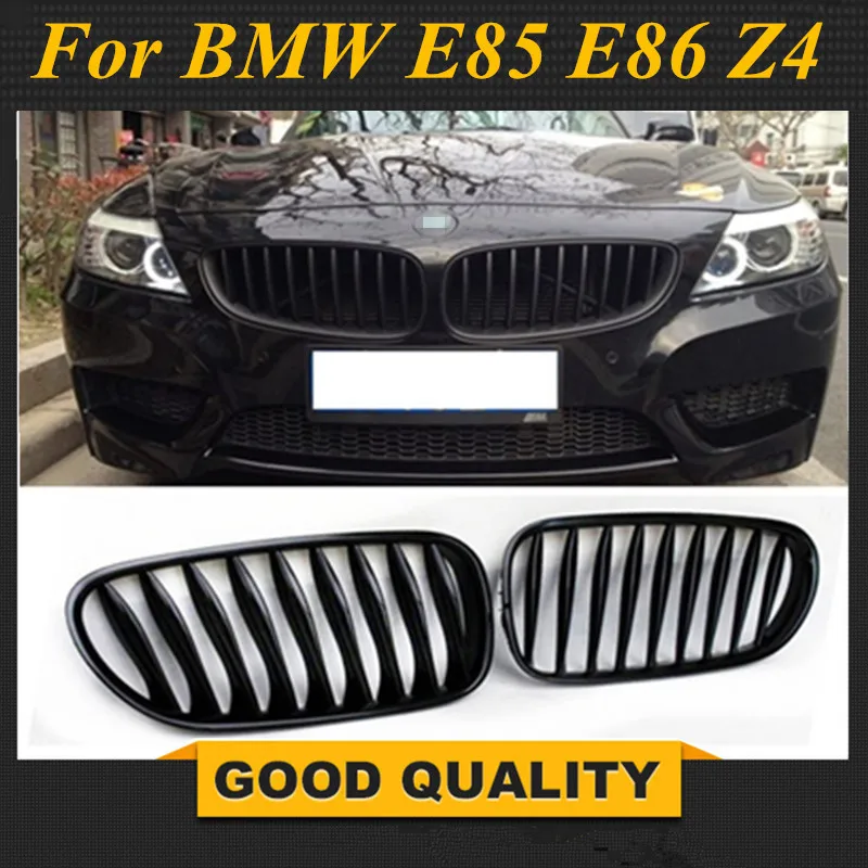 Бесплатная доставка: 1 пара для BMW E85 E86 Z4 2003 2008 глянцевый черный M Цвет передний