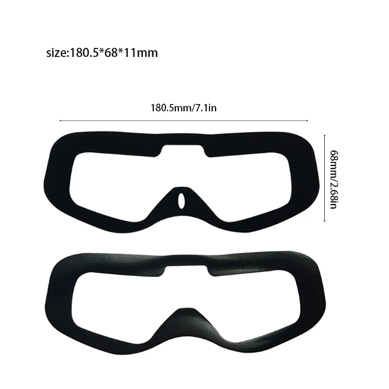 Толстые поролоновые прокладки для очков FPV 3 шт. черные удобные в носке H054|Корпусы