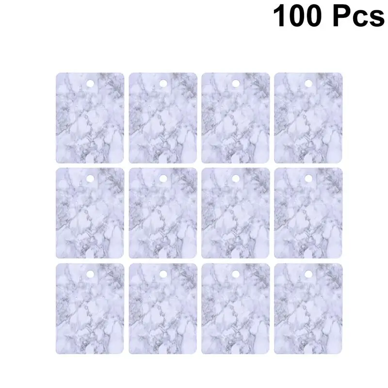 100 шт простое ожерелье с мраморным узором держатель для сережек Упаковочная