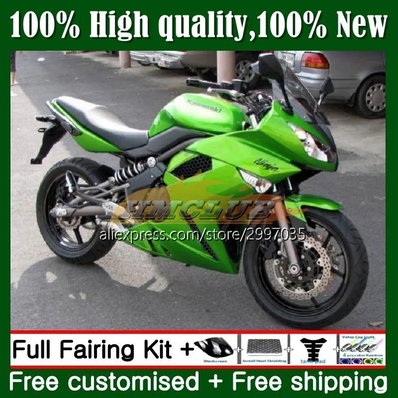 

Корпус для KAWASAKI 650R ER 6 F 650 R ER6 F 09 работы 5No.6 Металлический Зеленый ER6F 09 10 11 650-R ER-6F ER 6F 2009 2010 2011 обтекатель