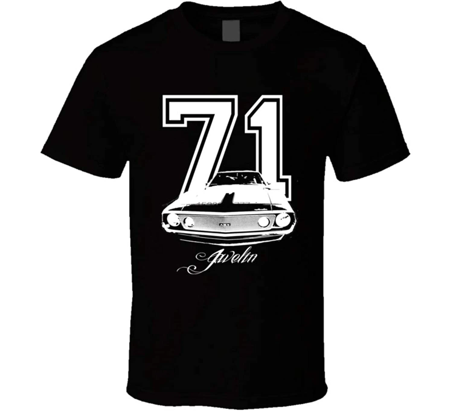

CarGeekTees.com 1971 AMC Javelin Grill Year Model Dark Color Shirt(1)