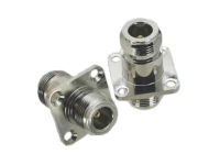 1pcs adapter n female jack to n female jack 4 holes flange rf connector coaxial brass
