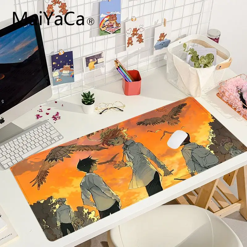 

The Promised Neverland New Design Durable Rubber Mouse Pad Size for large Edge Locking Speed Version Game Keyboard Pad for Gamer