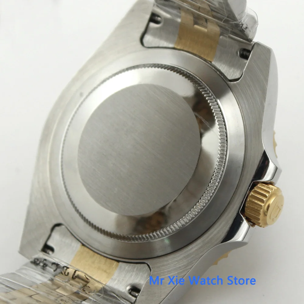 

Bliger 40mm Automatic Mechanical Watch Men Business Sapphire Crystal GMT Watch Luminous Waterproof Calendar Wristwatch