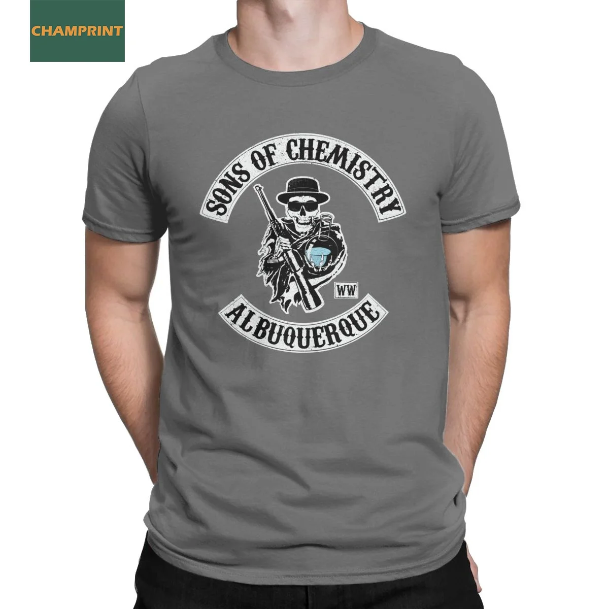 

Мужская футболка с надписью «сыны химии», хлопковая, забавная летняя футболка с коротким рукавом, футболки с округлым вырезом