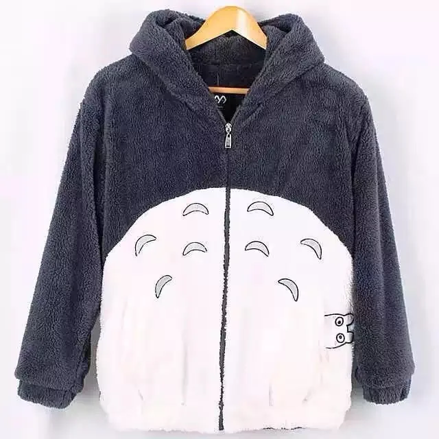 Толстовка с капюшоном My Neighbor Totoro Kawaii на молнии мужская женская крутая мягкая