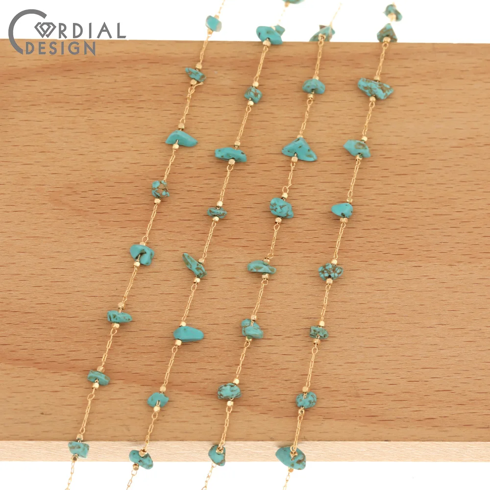 

Cordial Design Jewelry Accessories/Chains/Hand Made/Natural Stone/Genuine Gold Plating/Jewelry Findings & Components/DIY Chains