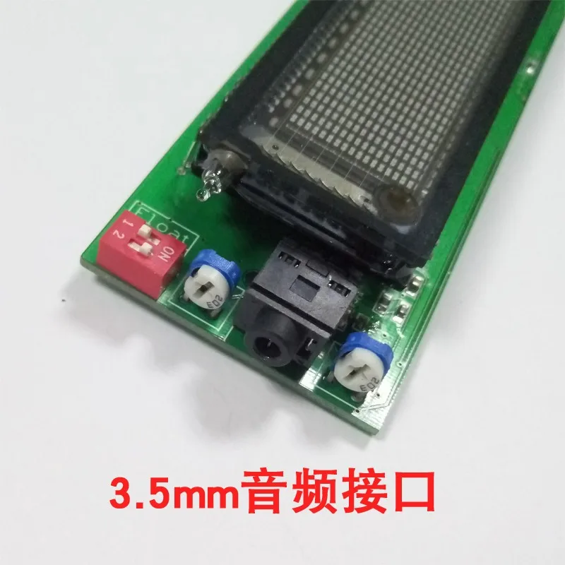 Pantalla de f&oacute;sforo VFD, m&oacute;dulo verde fluorescente, nuevo espectro, bricolaje, 25 frecuencias, divisi&oacute;n, 17 niveles, pantalla LED-2