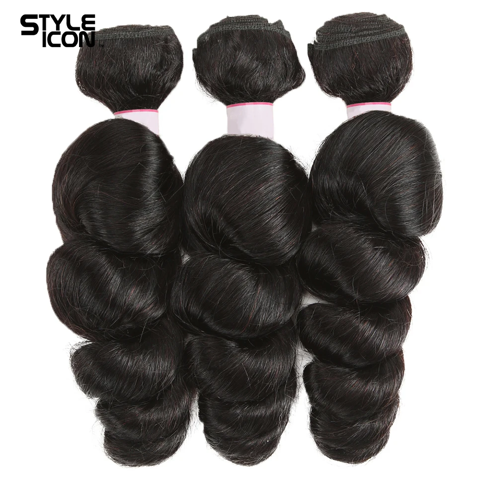 Бразильпряди волос с застежкой 30 дюймов пупряди свободных волн 3 пряди