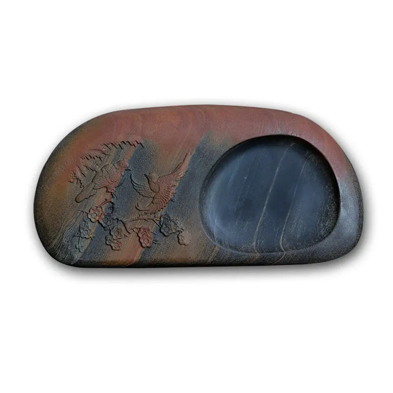 Уникальный китайский Inkstone натуральный камень чернила-well Sumi-e каллиграфия кисть