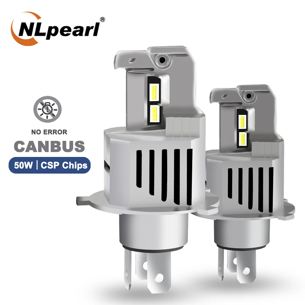 

NLpearl 12000LM 50W 6500K Car Headlight Bulbs H4 Led CSP Chips H7 HB3 9005 HB4 9006 H1 H3 881 9012 H8 H9 H11 Auto Lamp 12V White