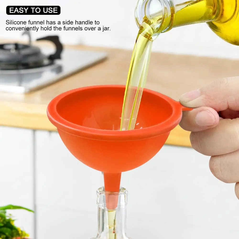 WALFOS Multifunctional Grade Silicone Funnel Wide Mouth For Oil Liquid Wine Canning Cooking Kitchen Accessiores Tool | Дом и сад