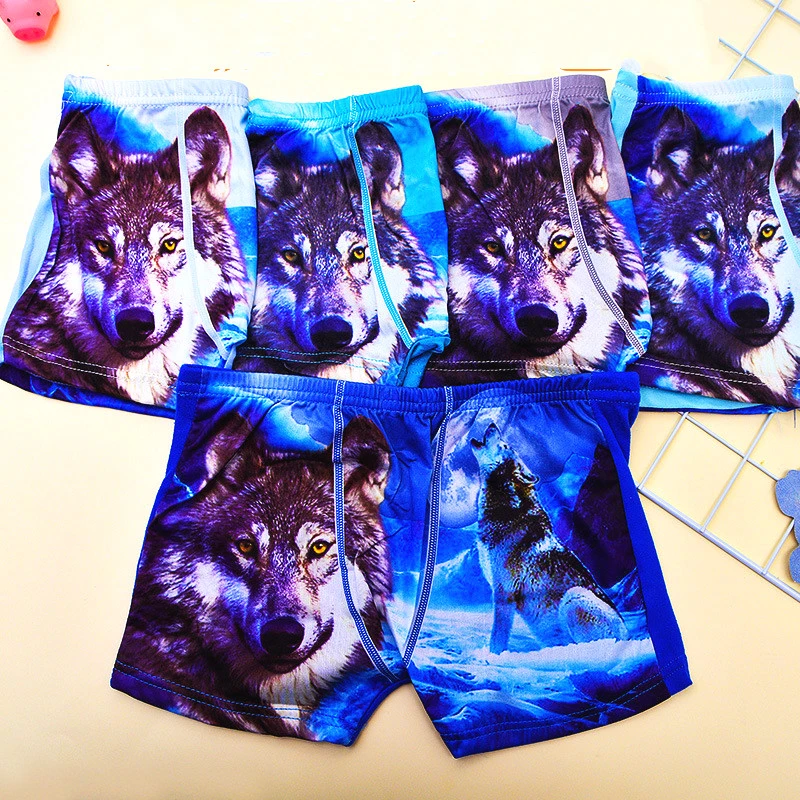 5 шт./Лот хлопковые трусы боксеры для мальчиков|Нижнее белье| |