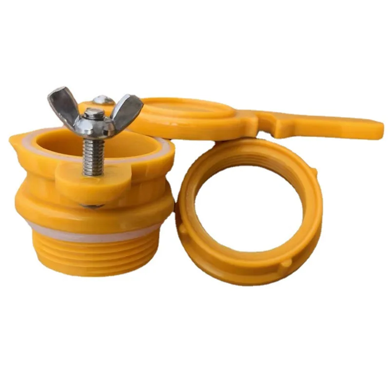 V&aacute;lvula de salida de agua, boquilla de nailon de color amarillo, estilo europeo, para agitar miel-3