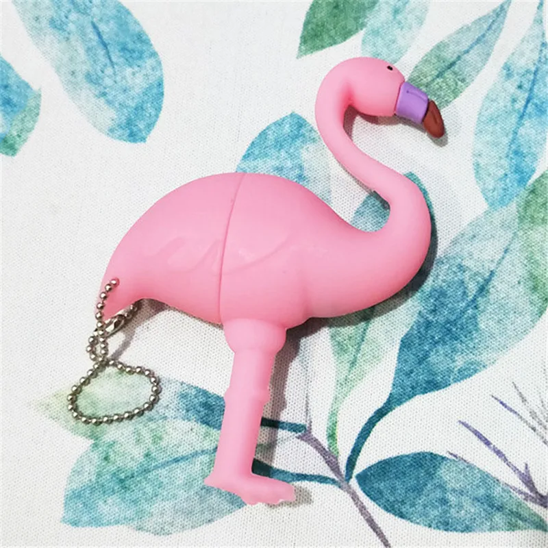 Симпатичный usb флеш накопитель с фламинго Флешка 32 ГБ 64 16 8 4 Гб карта памяти