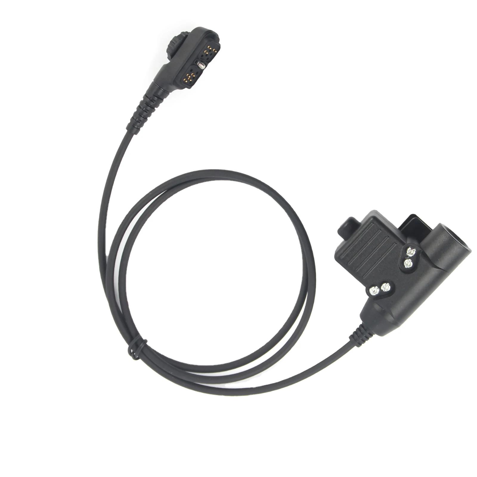 

U94 PTT Headset Cable Plug Adapter Compatible with Hytera PD780 PD788 PD785 Headsetu94