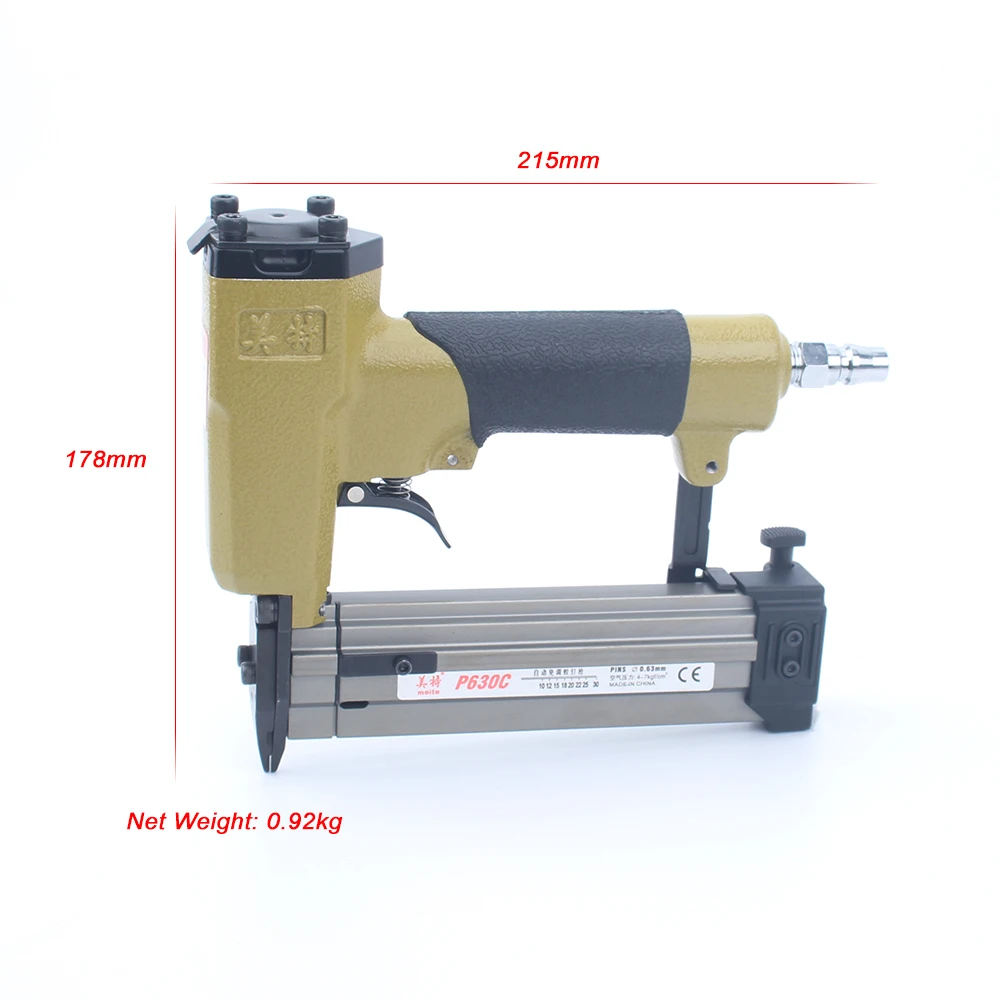 Качественный пневматический пистолет для ногтей meite 23GA 30 мм P630C Безголовый