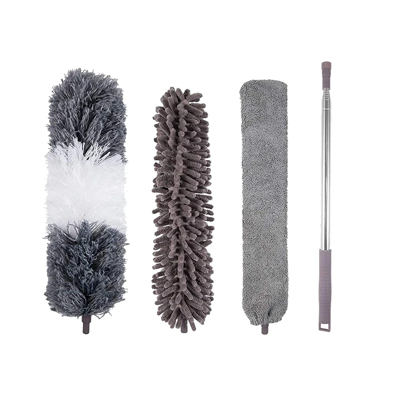 

Microfiber Duster with Extension Pole,Washable,Bendable Dusters, for Cleaning Ceiling Fan,Ceiling,Blinds,Furniture,Car