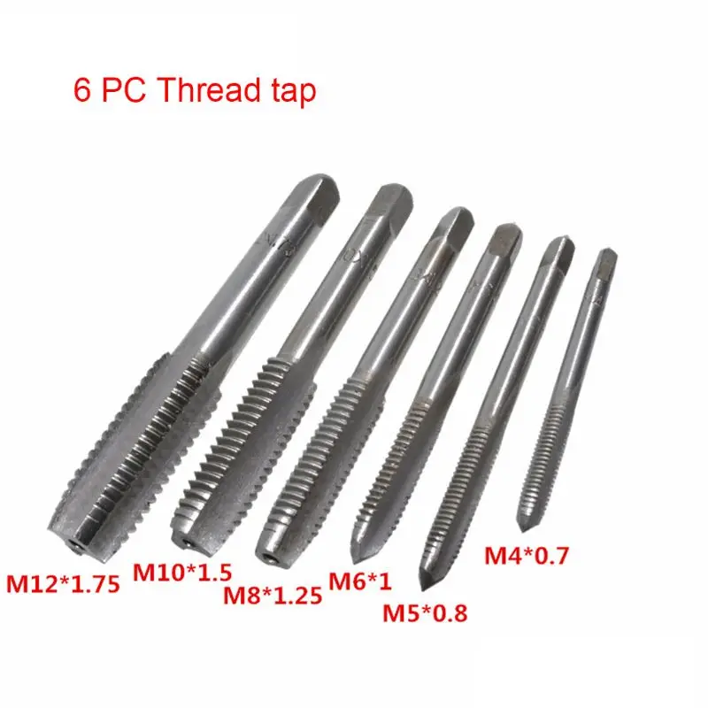 

M4-M12 Screw Thread Tap Wrench Drill Bit Hand Tapping Tools Metric Plug Adjustable Machinist Tools