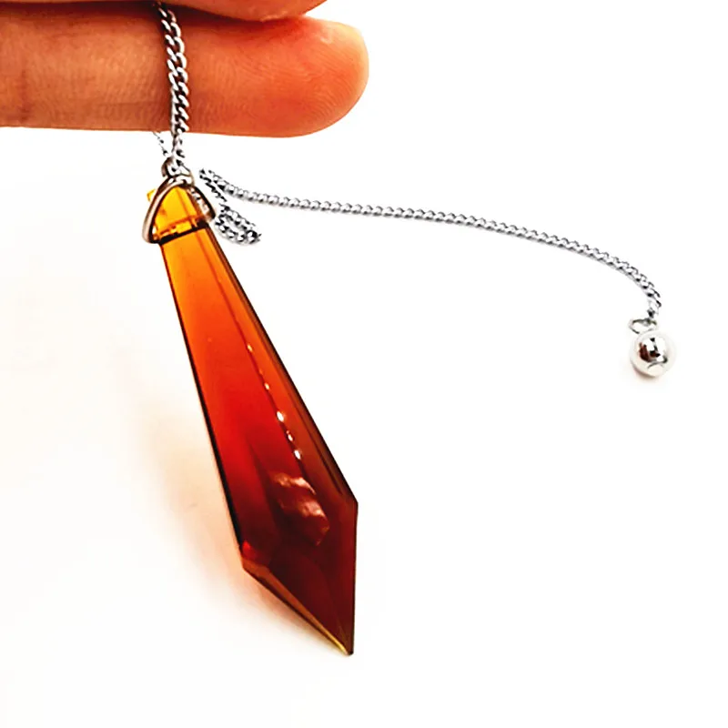 Шестиугольные маятники кристалл кулон женский натуральный камень амулет