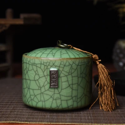 Герметичные чайные банки Longquan Celadon, упаковка для чая, портативная Чайная Коробка для путешествий, чайная банка, чайная баночка, резервуар для хранения - Цвет: Слоновая кость