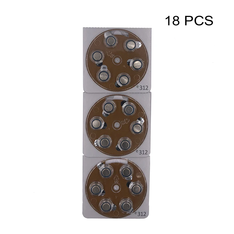 Аккумулятор для слухового аппарата PR41 1 4 в с коричневым язычком цинко воздушные