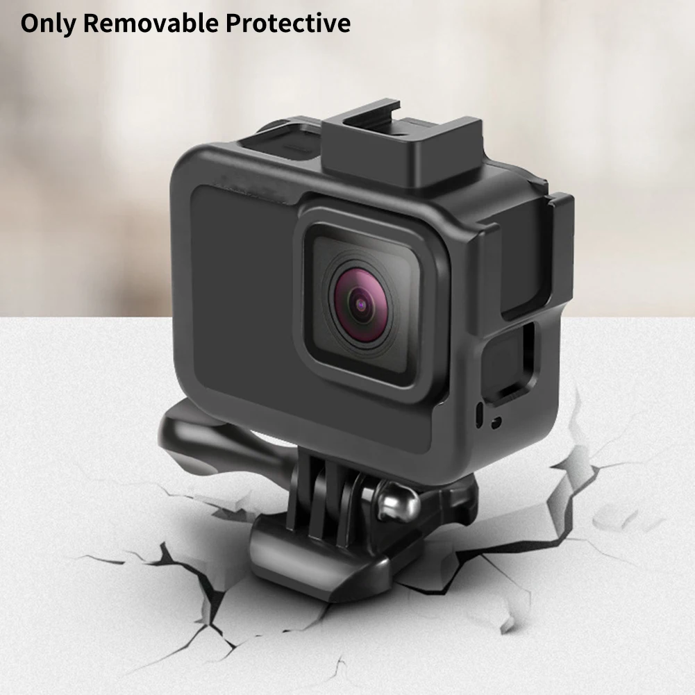 Protective Case Removable Fill Light Aluminum Alloy Accessories Mount Microphone Spare Modify Action Camera For Go Pro Hero8 |