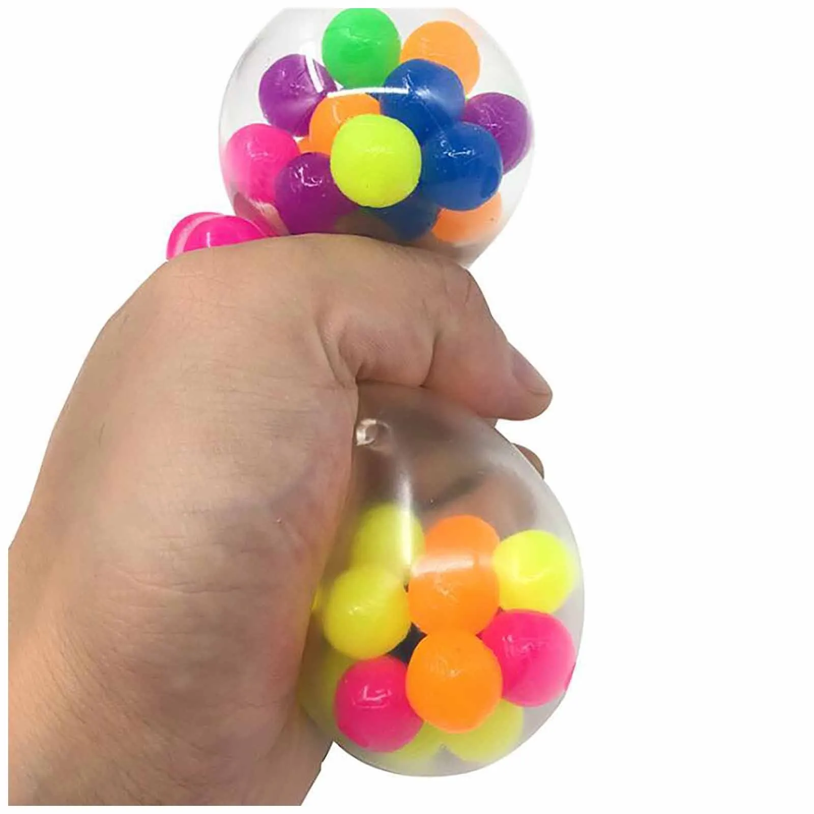 

3pc Color Sensory Toy Office Stress Ball Pressure Ball Stress Reliever Toy2MLCreative Colorful Decompression Toys juguetes
