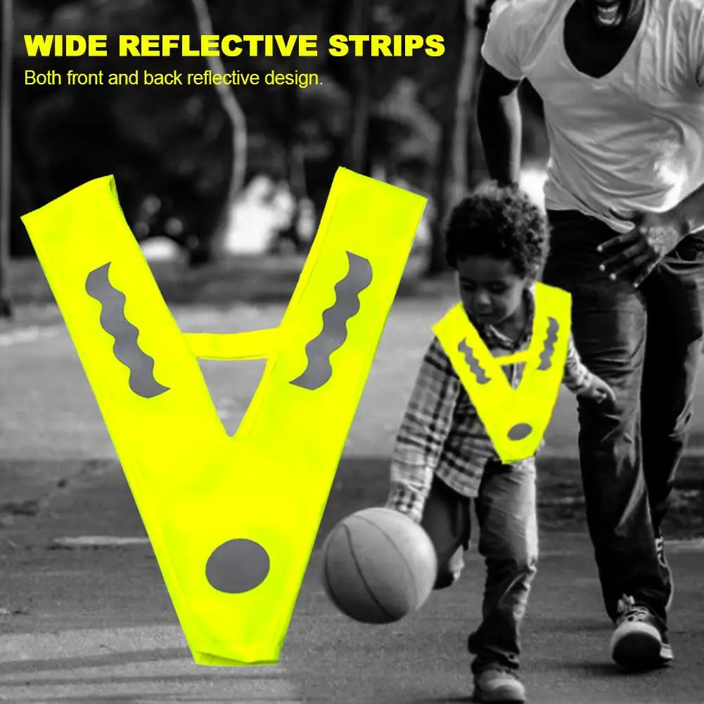 Жилет детский светоотражающий в полоску | Спорт и развлечения