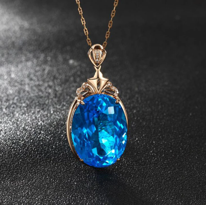 Женское Ожерелье с кулоном в форме яйца из розового золота 18 карат | Украшения и