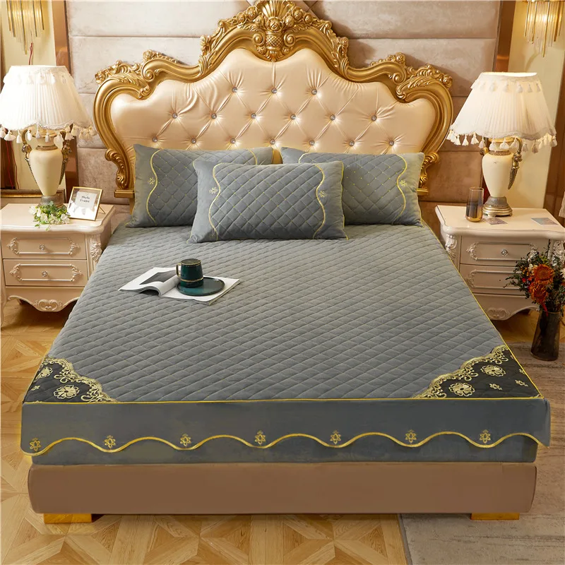 Наволочка для кровати из хрустального бархата с хлопковой подкладкой