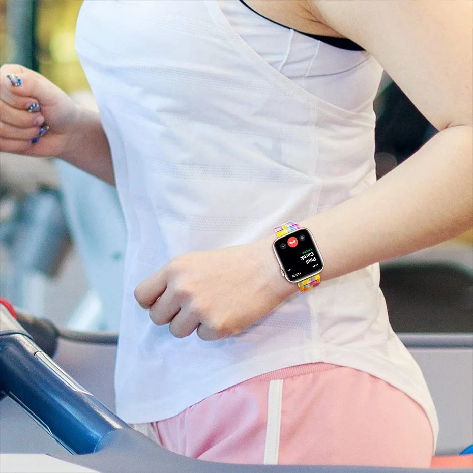 Resin Stainless Steel strap for apple watch band 44mm iwatch 42mm Series SE 6 5 4 3 2 1 Wristband loop 40mm bracelet Replacement