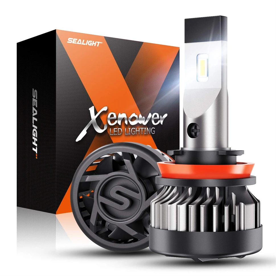 Автомобильная светодиодсветильник лампа для переднего светильник 2 шт. H11 9005 9006 100