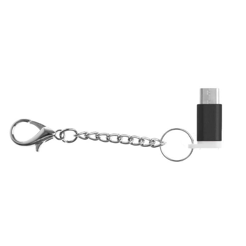 USB-C USB 3,1 type C Мужской ToMicro USB Женский адаптер конвертер с анти-потеря брелок для Android PhonePC LG G6/Oneplus3T/S1