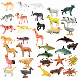 Миниатюрные фигурки животных Дикая жизнь, ферма, морская жизнь, насекомые, ящерица, динозавры, детские развивающие игрушки, подарок для детей, 12 шт.