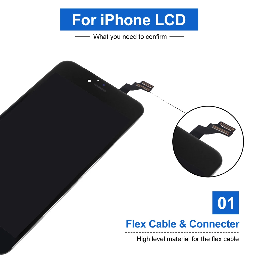 Качество AAA ЖК дисплей для iPhone 6 7 сенсорный экран замена дигитайзера сборка 6S 8 без