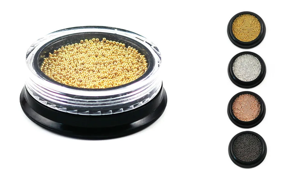 1 коробка Металлическая стальная бусина Стразы для ногтей сплав Материал сталь