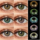 Линзы цветные для глаз, ежегодно цветные контактные линзы цветов, 1 пара