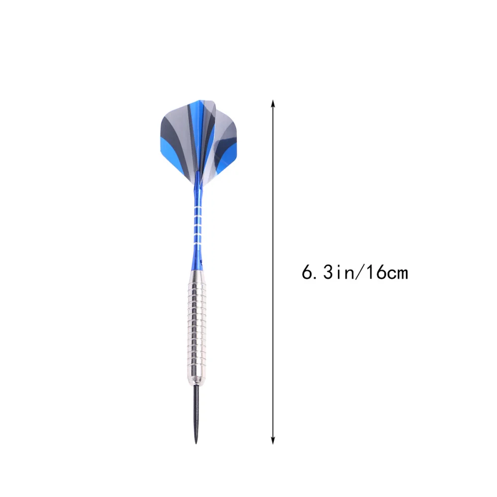 

12Pcs Stainless Steel Darts Set Professional Stainless Needle Tipped Dart for Dartboard Aluminum Shafts Standard Flights Silver