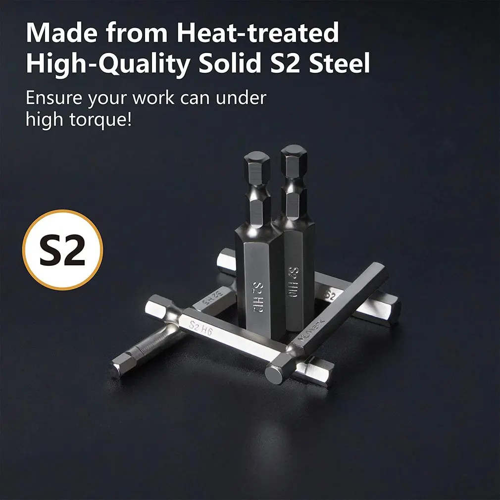 

20PCS Hexagonal Bit Combination Chrome-plated Weak Magnetic Bit Prevent Corrosion Hexagonal Bit Batch