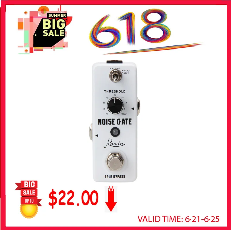 rowin lef 319 gitarre noise gate pedal noise killer pedale noise unterdrückung effekte für elektrische gitarre hard weiche 2 modi free globa
