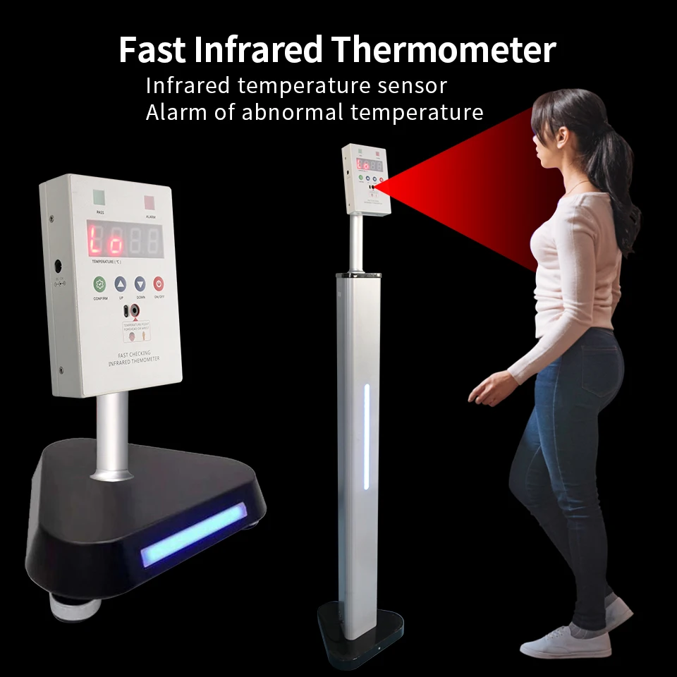 

Non-contact voice Warning Fast IR high thermometer accuracy adjustable thermometer