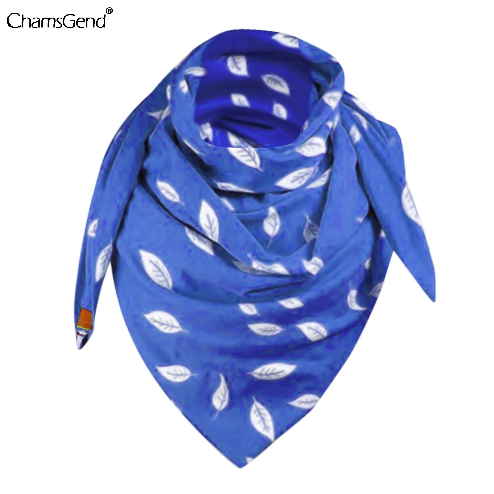 

Leaf Print Women Winter Warm Cashmere Scarf Pashmina Neck Warmers Shawl Wraps Neckerchief Face Cover Women Scarves with Buckle