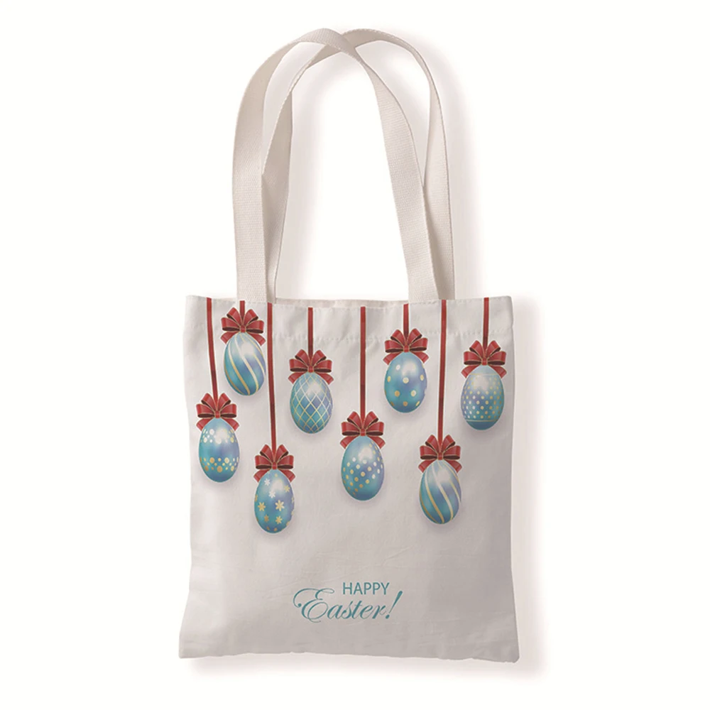 

Hot New Fashion Easter Egg Rabbit Canvas Handbag