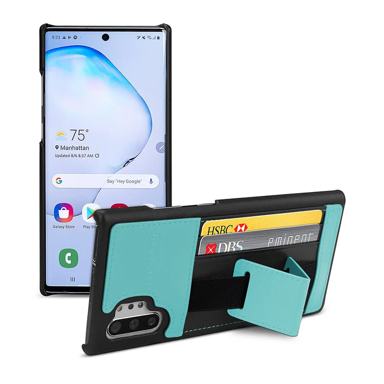 Многофункциональная сумка из натуральной коровьей кожи для samsung Galaxy Note 10 Plus, чехол-кошелек с отделениями для карт, флип-чехол Note 10