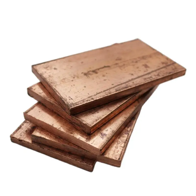 

T2 Solid Copper Block Thick Flat Bar