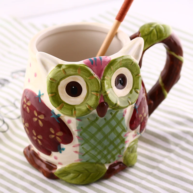 700 мл керамическая чашка большой емкости с котом креативная офисная для воды 3D