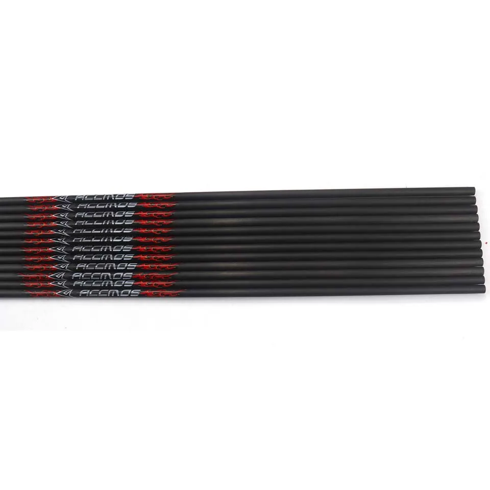

6/12pcs 31 inch Spine 300/ 350 / 400 / 500 / 600 / 700 / 800 Pure Carbon Arrow Shaft ID 4.2mm Arrow Accessory For Arrow DIY
