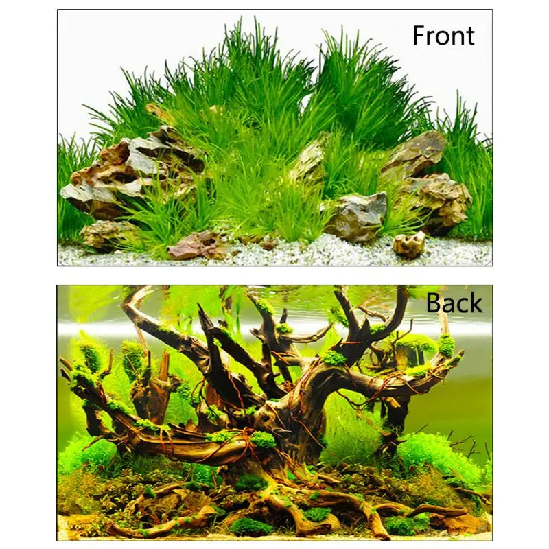 Фон для фотографирования аквариума 3D двухсторонний морской пейзаж плакат Декор